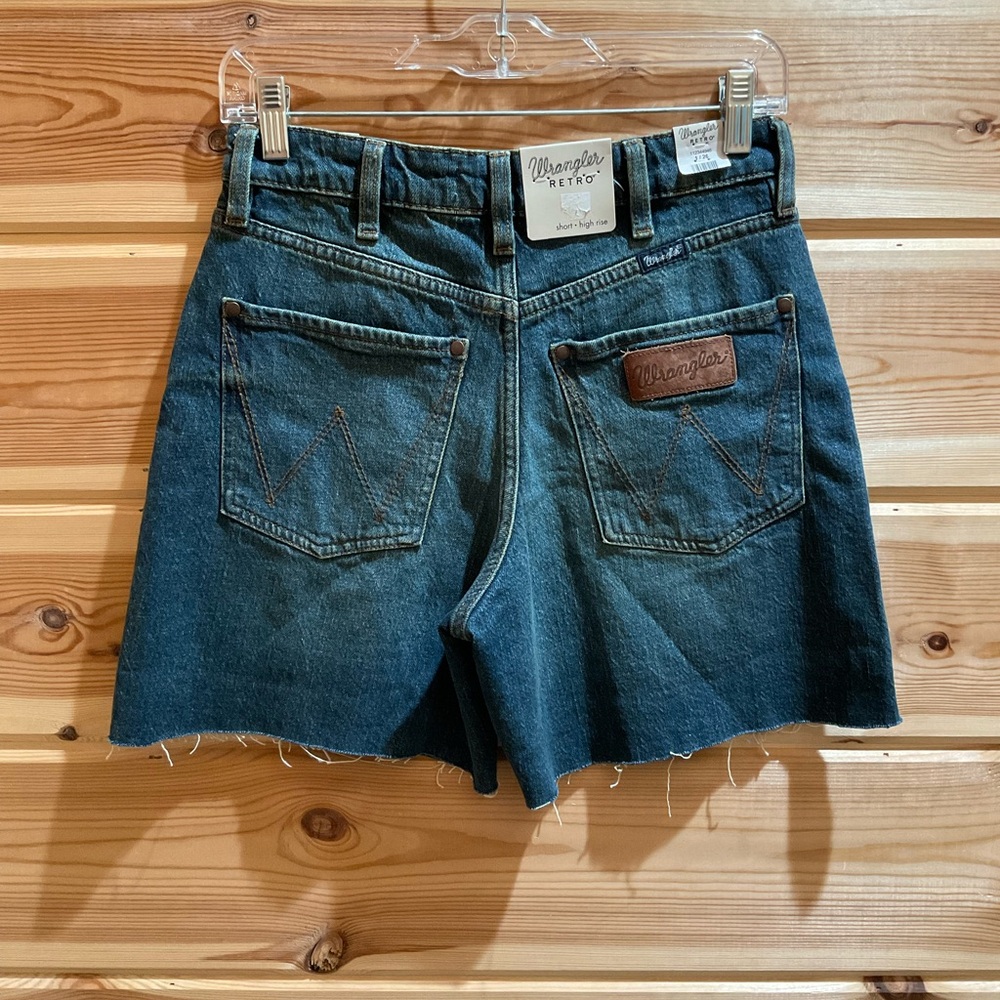 Wrangler Women's Dark Blue Jean Shorts